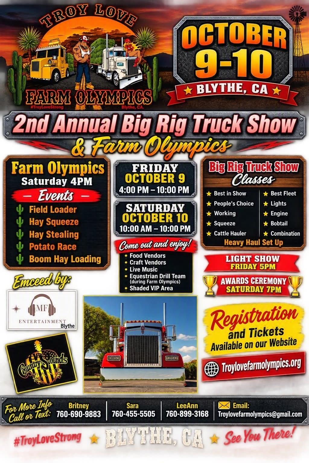 Farm Olympics & Big Rig Truck Show | Farm Olympics & Big Rig Truck Show ...