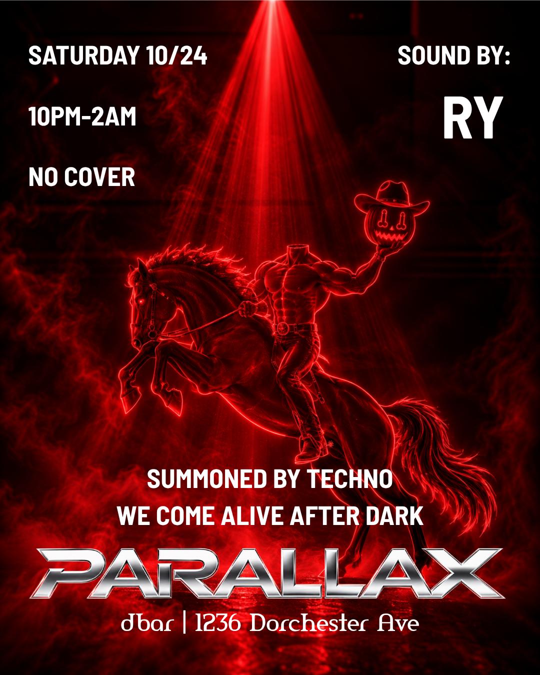 PARALLAX 002 | Parallax | Sat, Oct 24, 2026 | Dbar