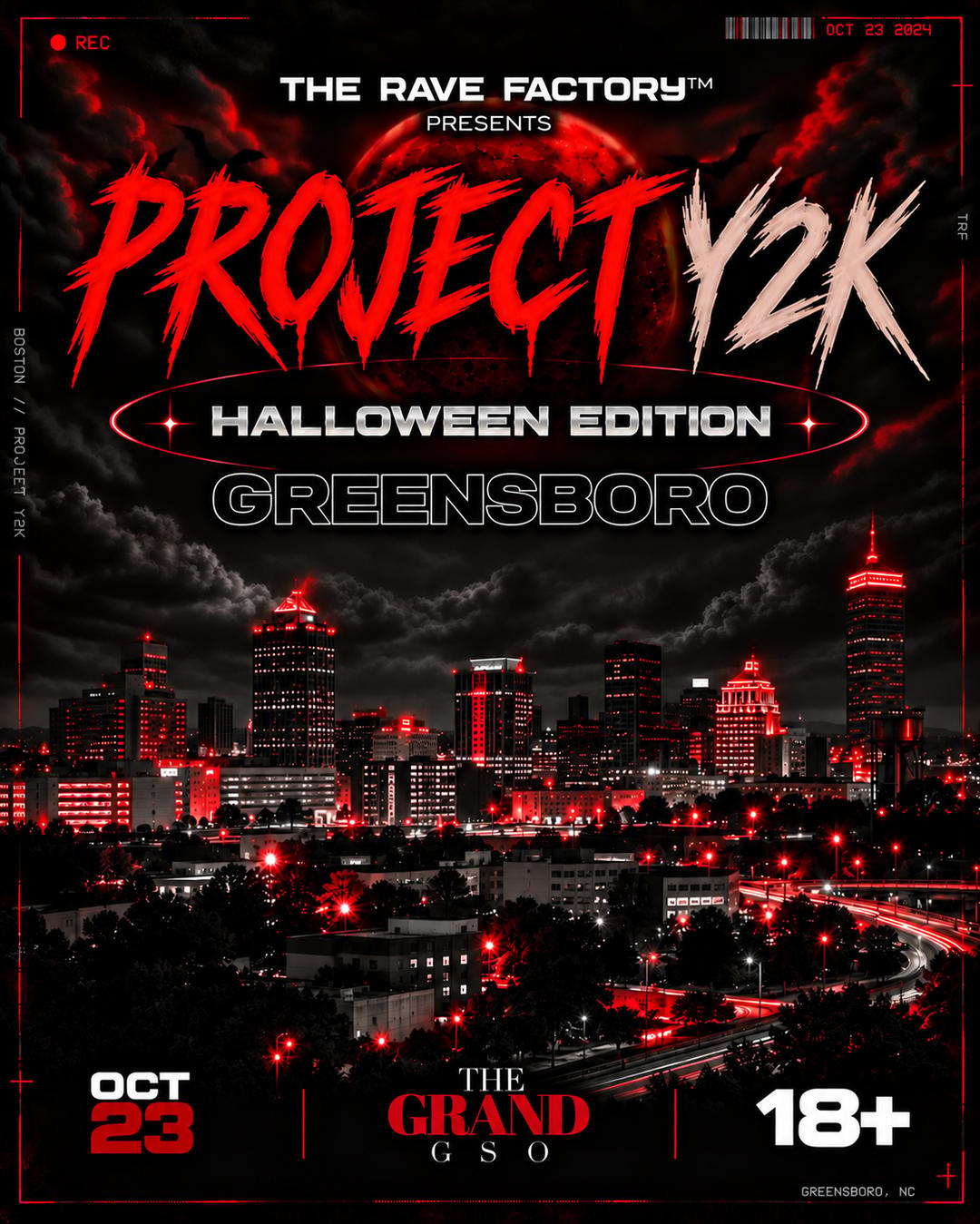 Project Y2K: Halloween - Greensboro (18+) | The Rave Factory | Fri, Oct ...