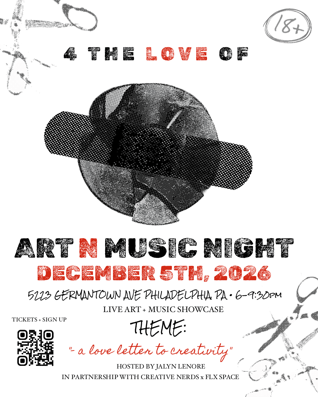 4TL OF ART N MUSIC NIGHT | CREATIVE NERDS | Fri, Oct 16, 2026