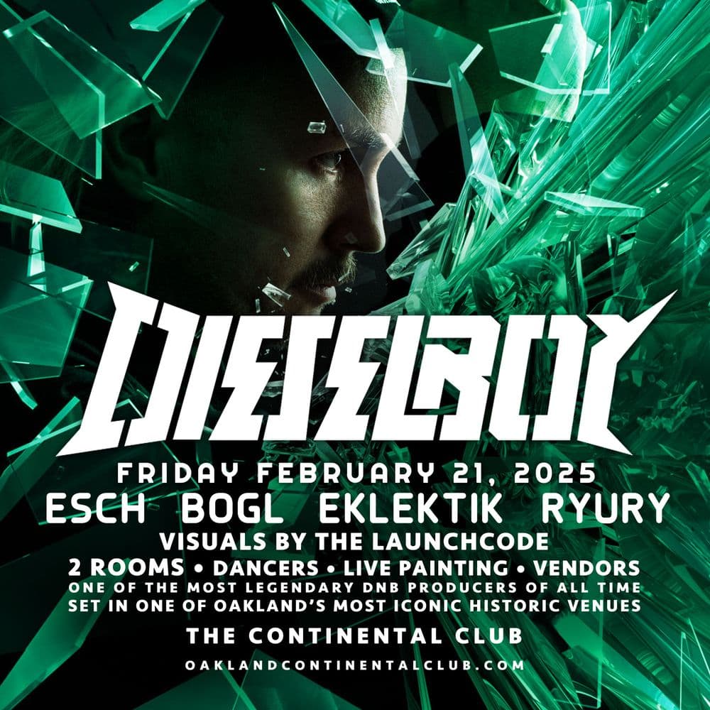DIESELBOY @ Oakland Odyssey : Bass Galaxy flyer hero image hosted by Continental Club at Continental Club starting at 2025-02-21T21:00:00.000Z