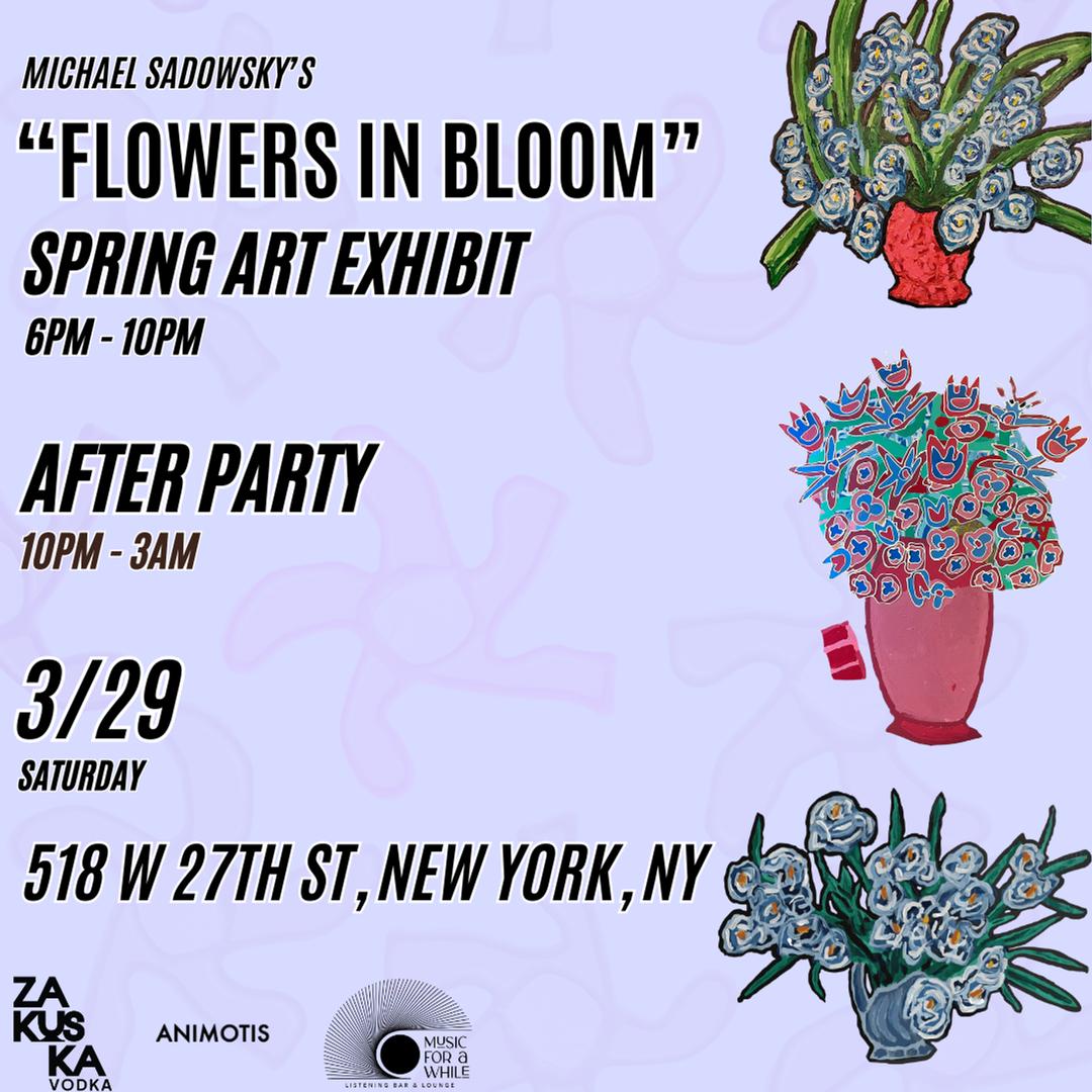 Spring Art Exhibit & After Party flyer hero image hosted by Animotis Presents at Hotel Alameda High Line starting at 2025-03-29T18:00:00.000Z
