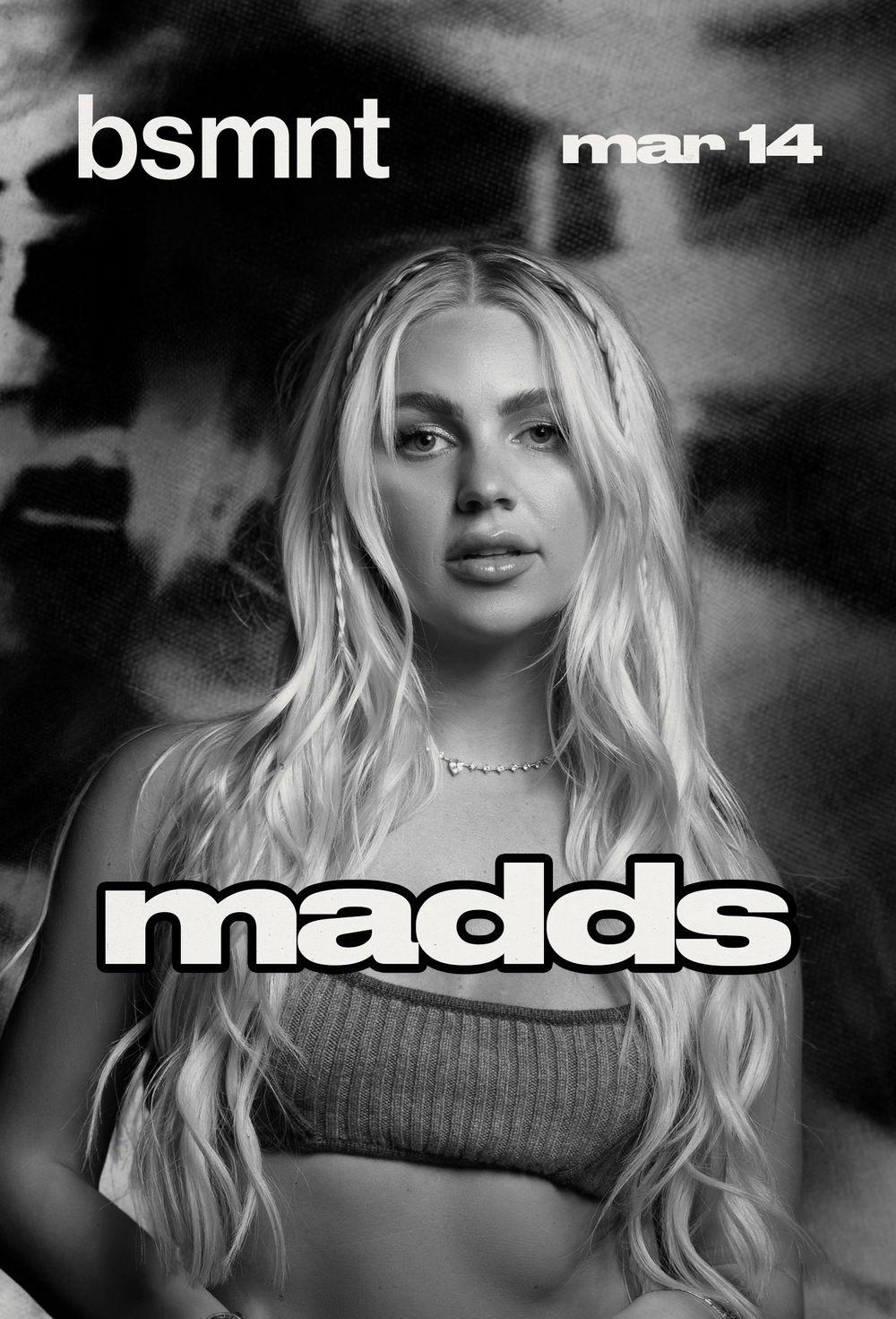 madds flyer hero image hosted by bsmnt at bsmnt starting at 2025-03-14T21:30:00.000Z