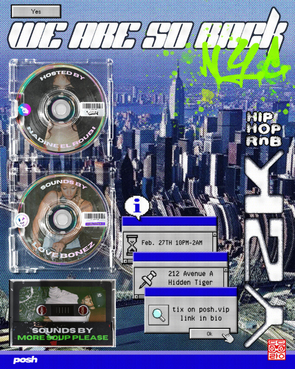 We Are So Back flyer hero image hosted by We Are So Back at Hidden Tiger starting at 2025-02-27T22:00:00.000Z