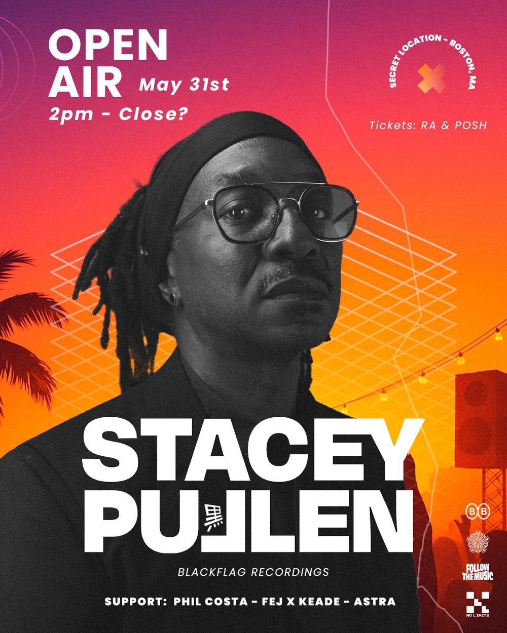 OPEN AIR: STACEY PULLEN flyer hero image hosted by NOLIMITS at OPEN AIR  starting at 2025-05-31T16:30:00.000Z