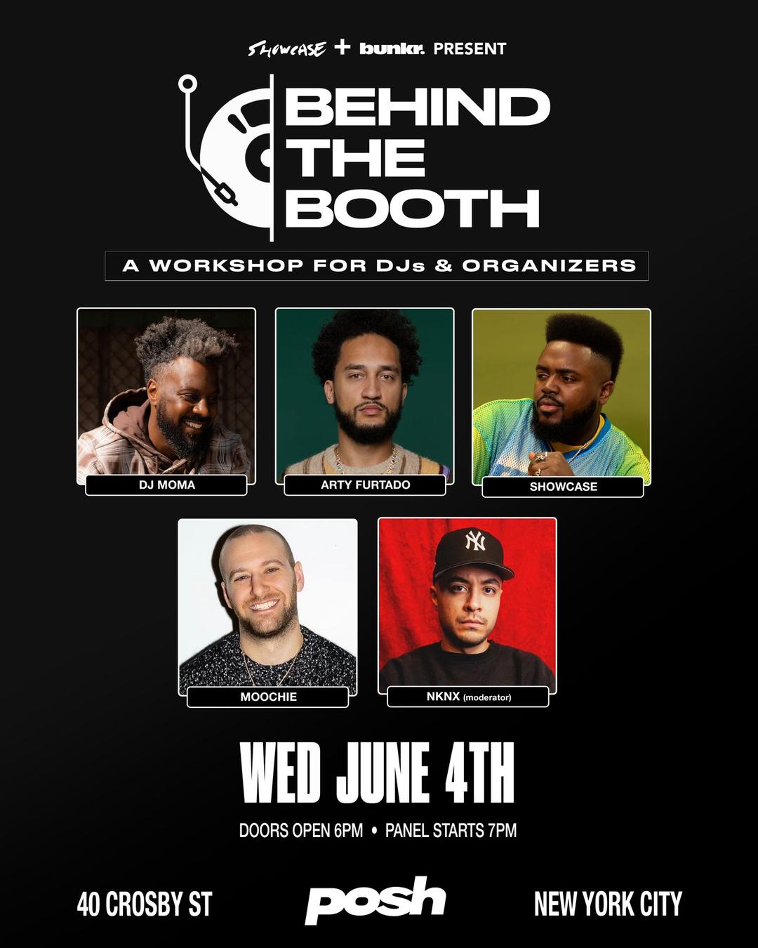 Behind The Booth flyer hero image hosted by bunkr. at starting at 2025-06-04T18:00:00.000Z