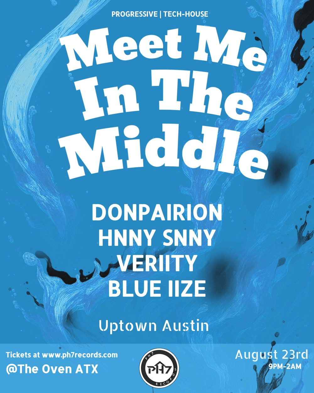 Meet Me In The Middle 4 flyer hero image hosted by The Oven at The Oven Warehouse  starting at 2025-08-23T20:00:00.000Z
