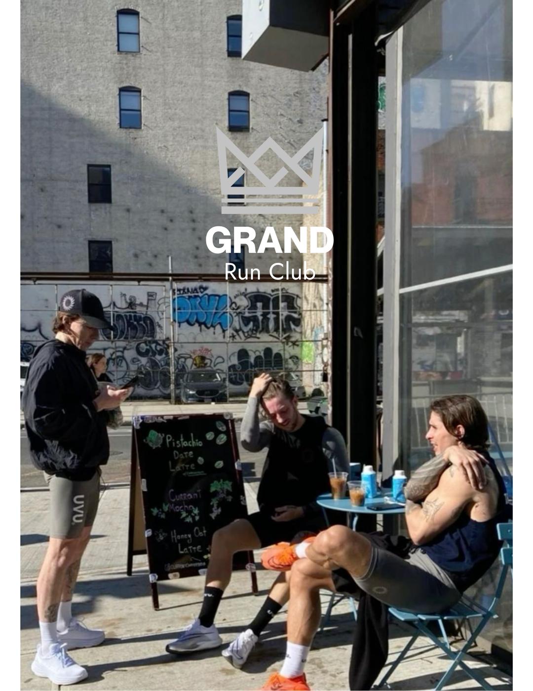 GRAND Run Club flyer hero image hosted by Chill & Charge by Grand Coffee at Grand Coffee starting at 2025-06-21T10:00:00.000Z