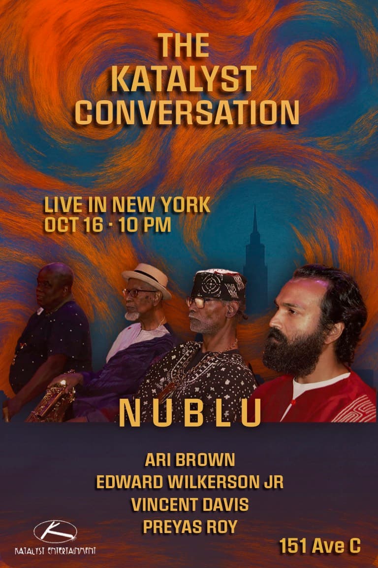 The Katalyst Conversation flyer hero image hosted by NUBLU at Nublu starting at 2025-10-16T22:00:00.000Z