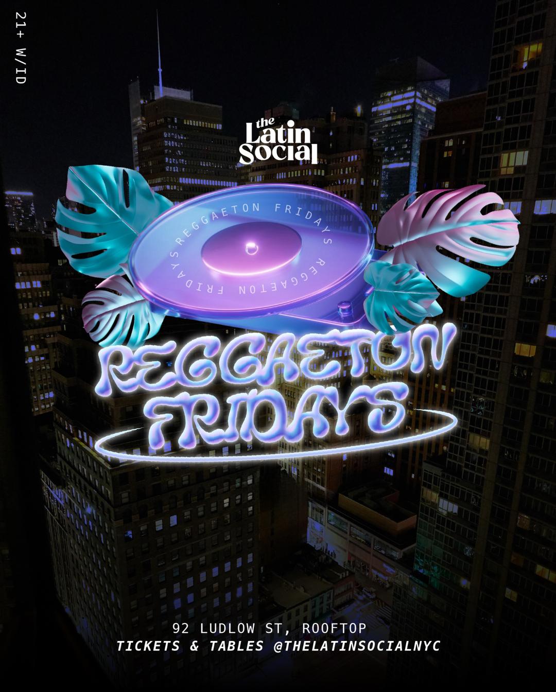Reggaeton Rooftop Fridays flyer hero image hosted by Hotel Chantelle at Hotel Chantelle starting at 2025-05-23T21:00:00.000Z