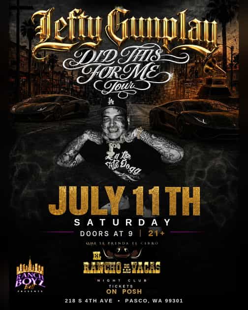 ロ*ズ様 K14 WGGP パライバ Star of Hollywood 大粒 Lefty Gunplay LIVE in the Tri-Cities | AGJ ENT LLC | Sat, Jul 11