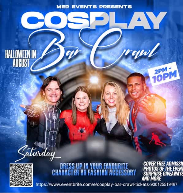 Cosplay Bar Crawl | Mer Events | Sat, Aug 1, 2026