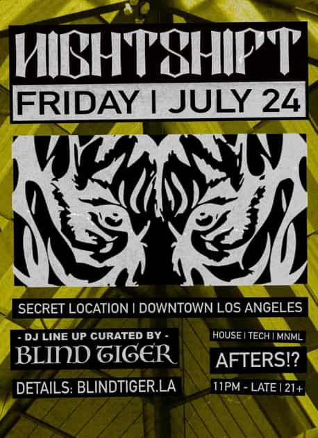AFTERS 7-24 ( FRIDAY ) | NIGHTSHIFT | Fri, Jul 24, 2026 | 129 E 3rd St