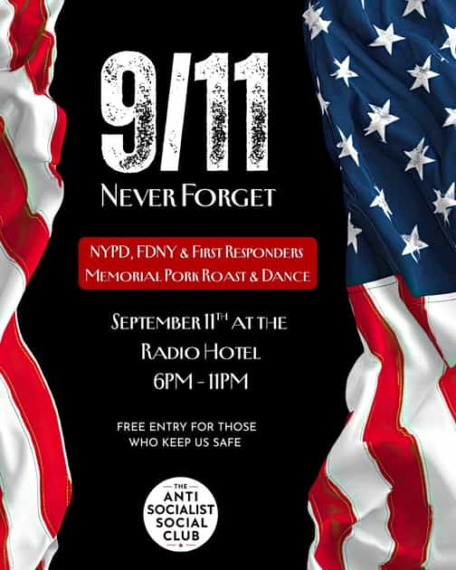 9/11 Never Forget Dance | AntiSo Club | Fri, Sep 11, 2026 | Radio