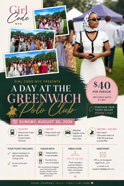 A Day at the Greenwich Polo Club | Girl Code | Sun, Aug 30, 2026