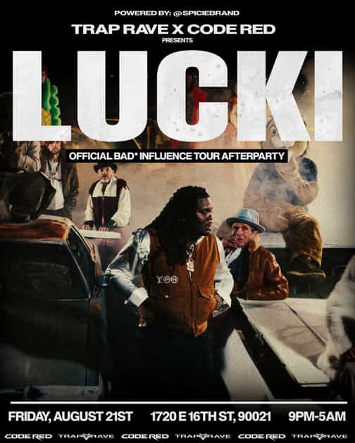 LUCKI Official Afterparty + Performance in Los Angeles | Trap Rave