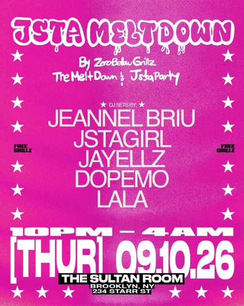 JSTA MELTDOWN | JSTAPARTY x THE MELTDOWN | Thu, Sep 10, 2026