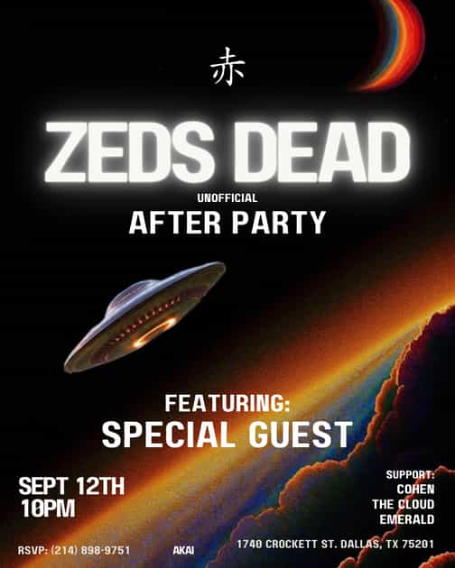 AFTER ZEDS DEAD PARTY | Akai | Sat, Sep 12, 2026 | AKAI