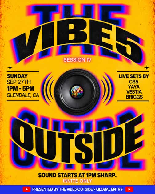 The Vibes Outside Session IV | Global Entry Group | Sun, Sep 27, 2026