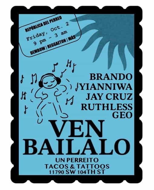 Ven Bailalo | Ven Bailalo | Fri, Oct 2, 2026 | Tacos & Tattoos