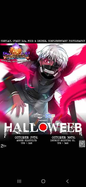 Artwork published for Halloweeb Detroit Night 2 (Official Youmacon Afterparty)