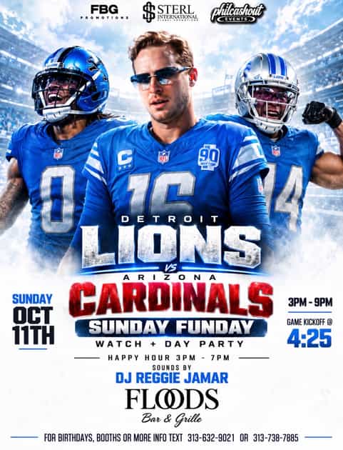 Artwork published for Detroit Lions Watch Day Party