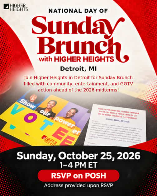 Artwork published for #BlackWomenVote National Day of Sunday Brunch in Detroit