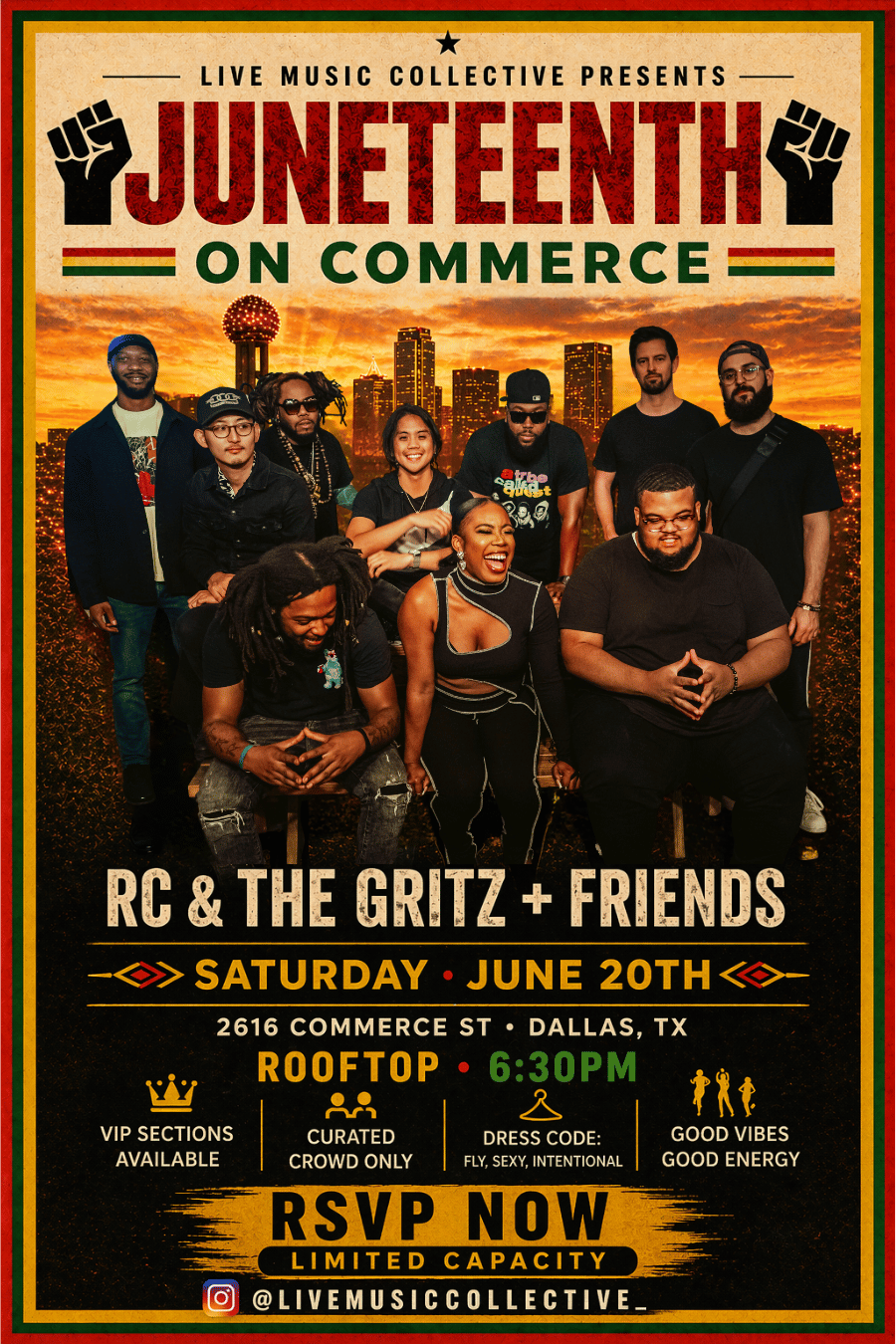 Full Course | Juneteenth on Commerce | June 20, 2026 | Live Music ...