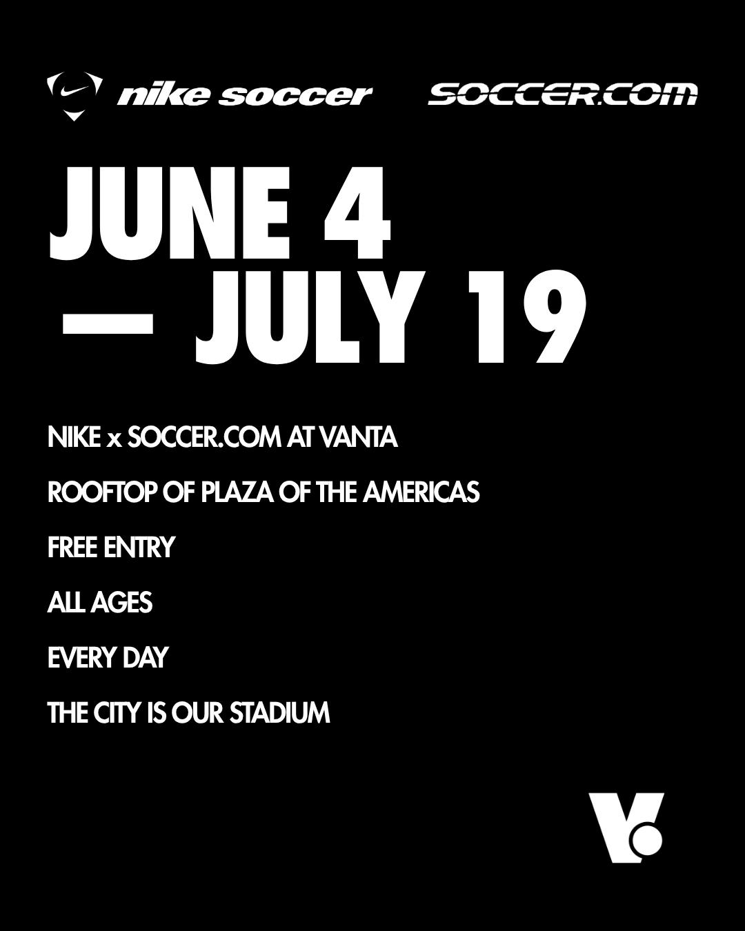 THE ROOF AT VANTA by NIKE & SOCCER.COM | The Ultimate 6 Week Soccer ...