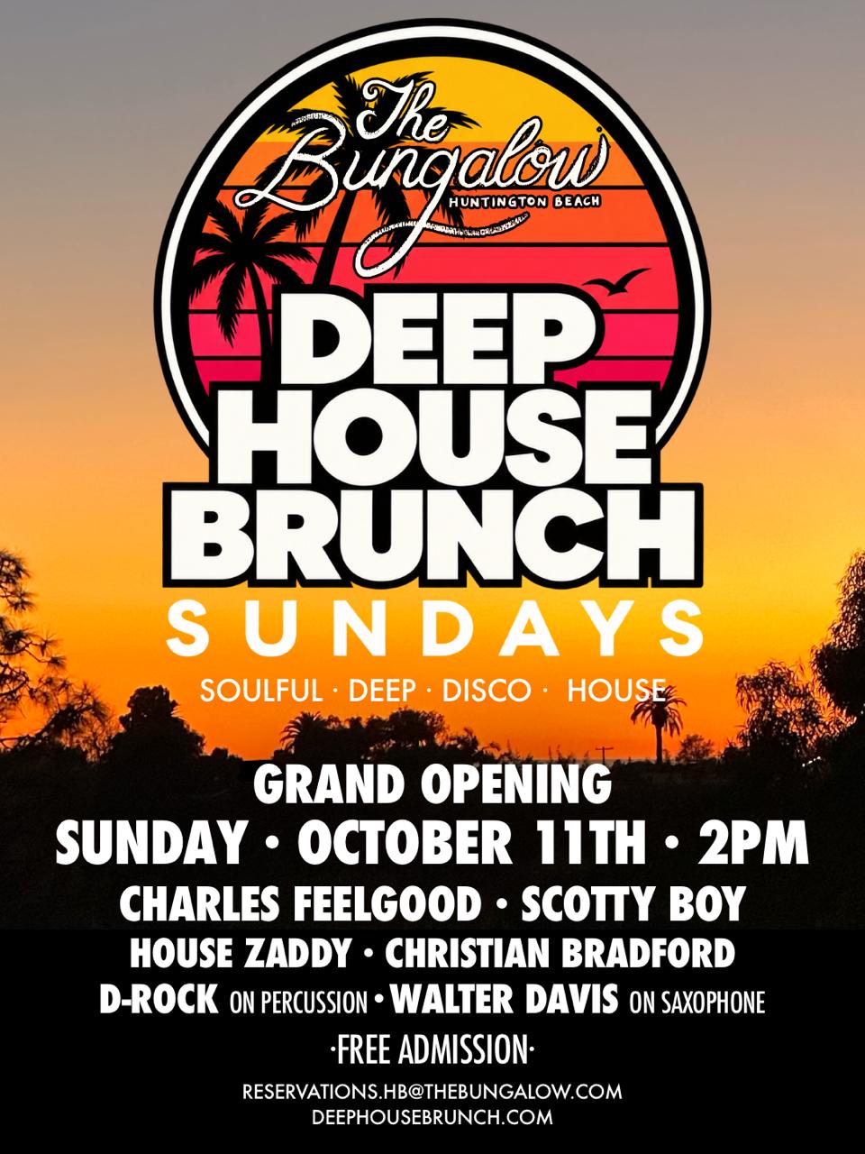 Deep House Brunch Sundays | Scotty Boy Presents | Sun, Oct 25, 2026 ...