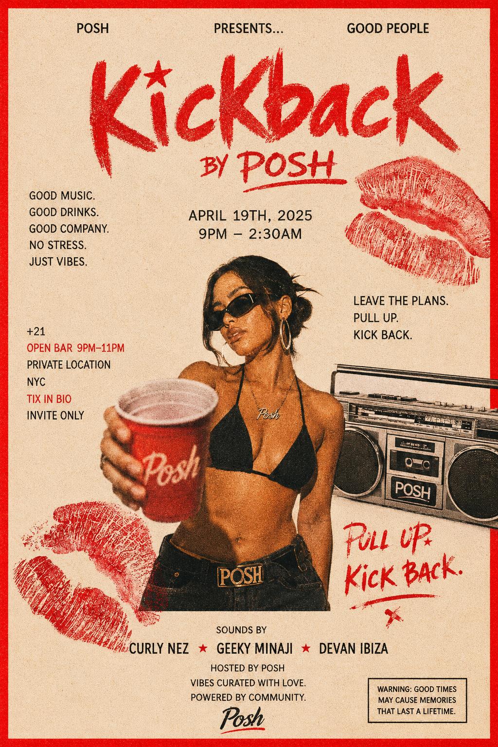 Event with kickbacks