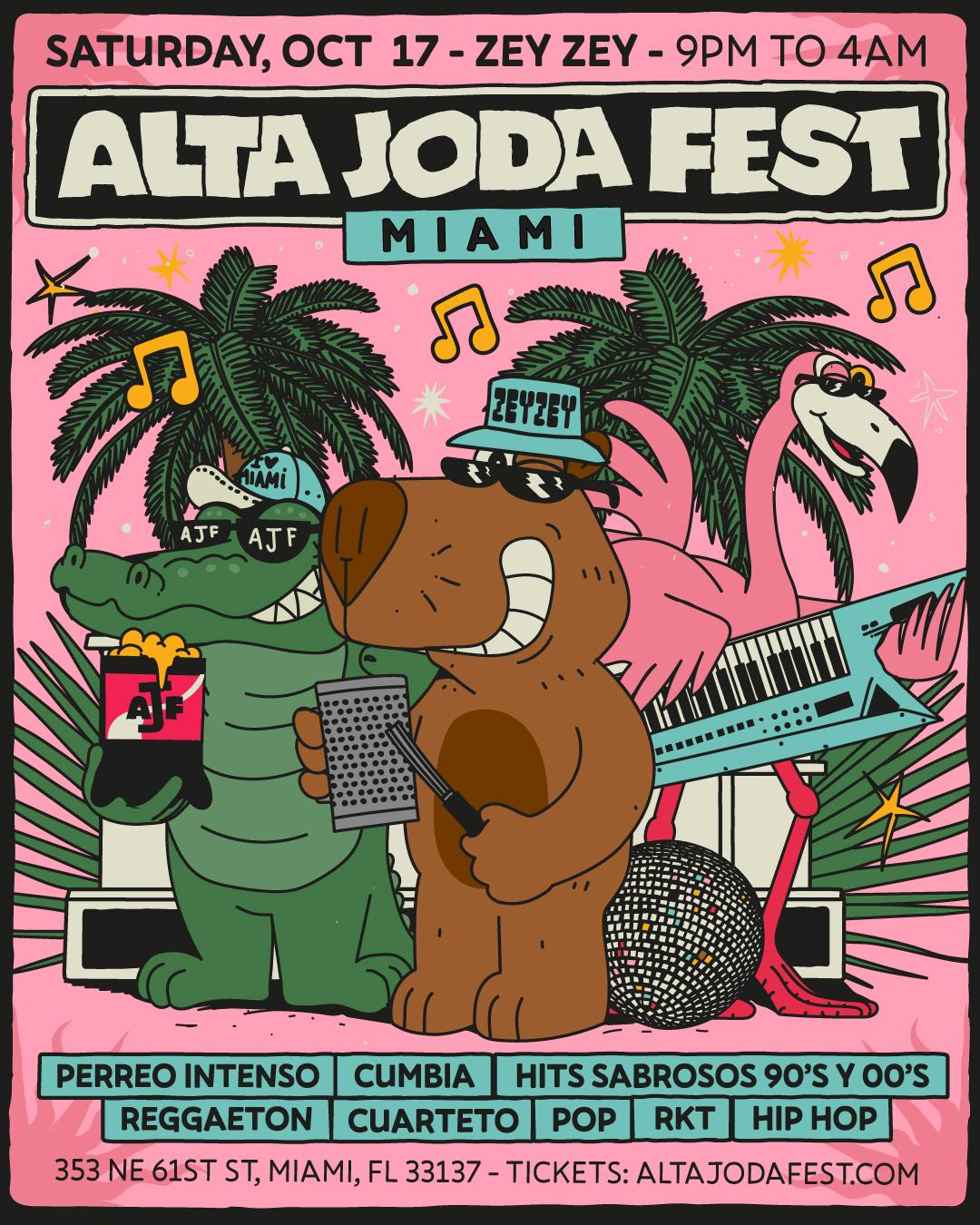 Alta Joda Fest Miami - Cumbia, Perreo y Fernet @ ZeyZey
