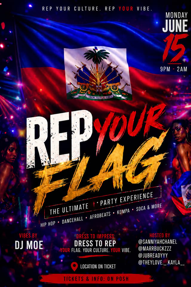𝐑𝐄𝐏 𝐘𝐎𝐔𝐑 𝐅𝐋𝐀𝐆 | 𝐑𝐄𝐏 𝐘𝐎𝐔𝐑 𝐅𝐋𝐀𝐆 | Mon, Jun 15, 2026 | Cacin Hall