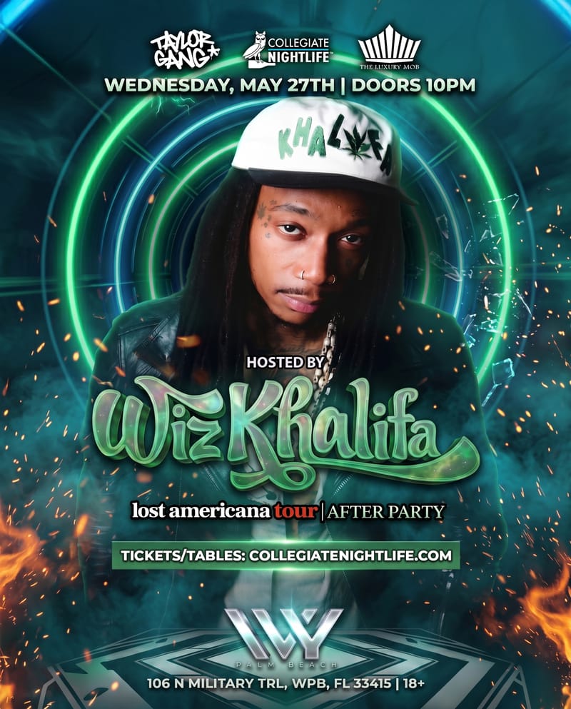 WIZ KHALIFA @ IVY PALM BEACH flyer