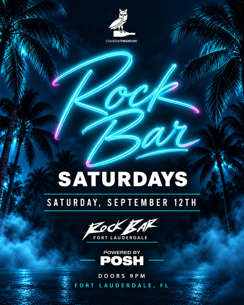 ROCKBAR SATURDAYS flyer
