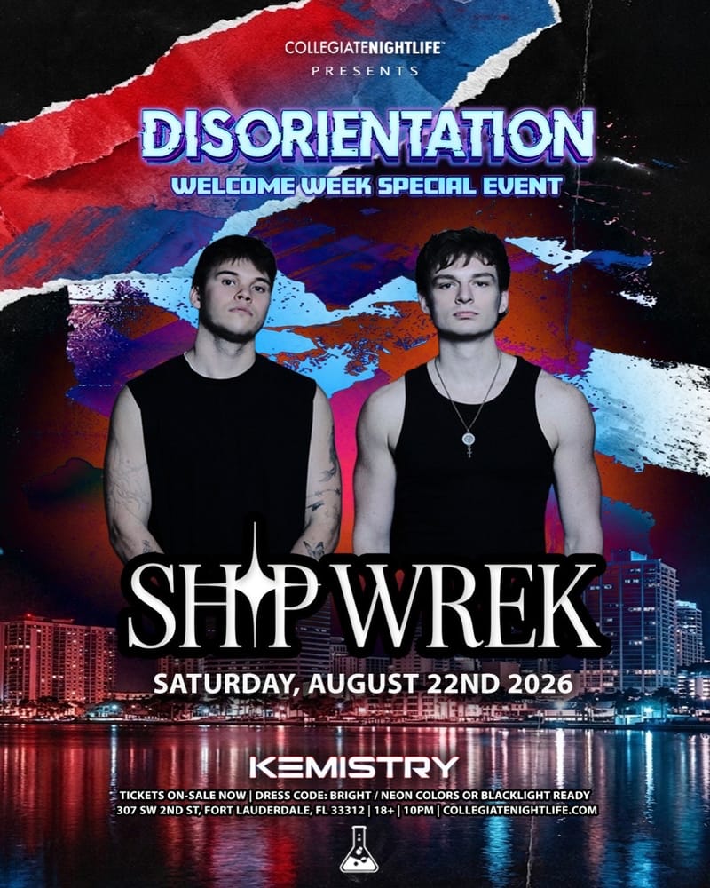 DISORIENTATION FORT LAUDERDALE: SHIP WREK flyer