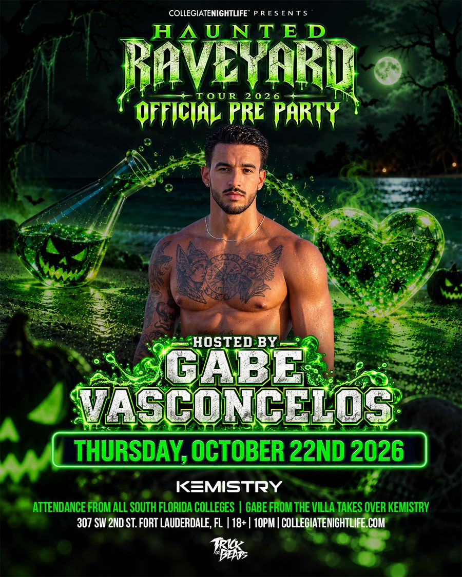 HAUNTED RAVEYARD PRE PARTY | HOSTED BY GABE VASCONCELOS flyer