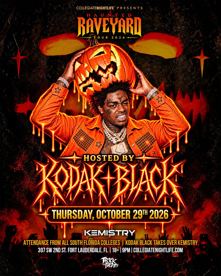 HAUNTED RAVEYARD TOUR: KODAK BLACK flyer